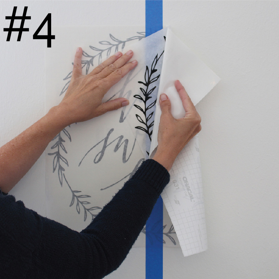 Instructions for installing vinyl wall decals